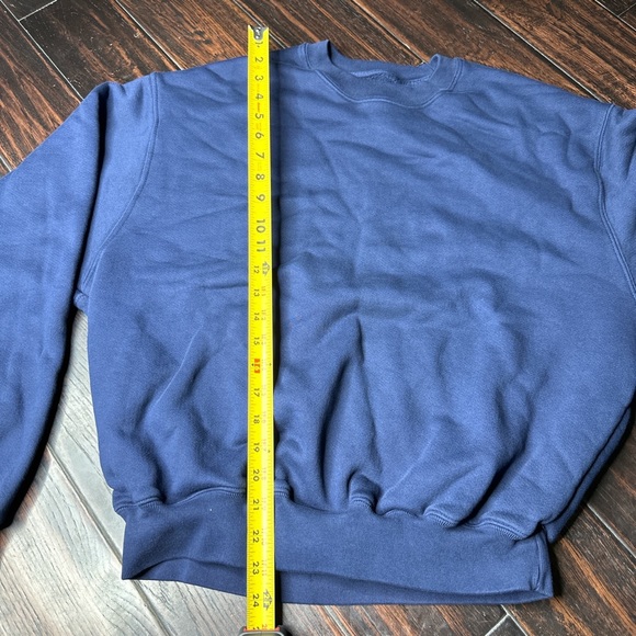 Crewneck fluffy puffy fleece heavy cotton sweater Los Angeles Apparel classic - Picture 2 of 4